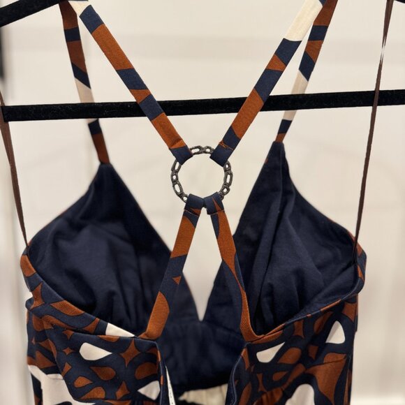 Trina Turk vintage print maxi dress, 100% silk, size 4 - Picture 4 of 6